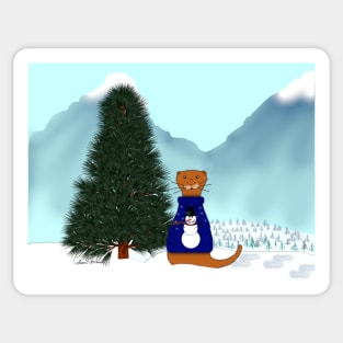 Oliver Finds His Christmas Tree Sticker